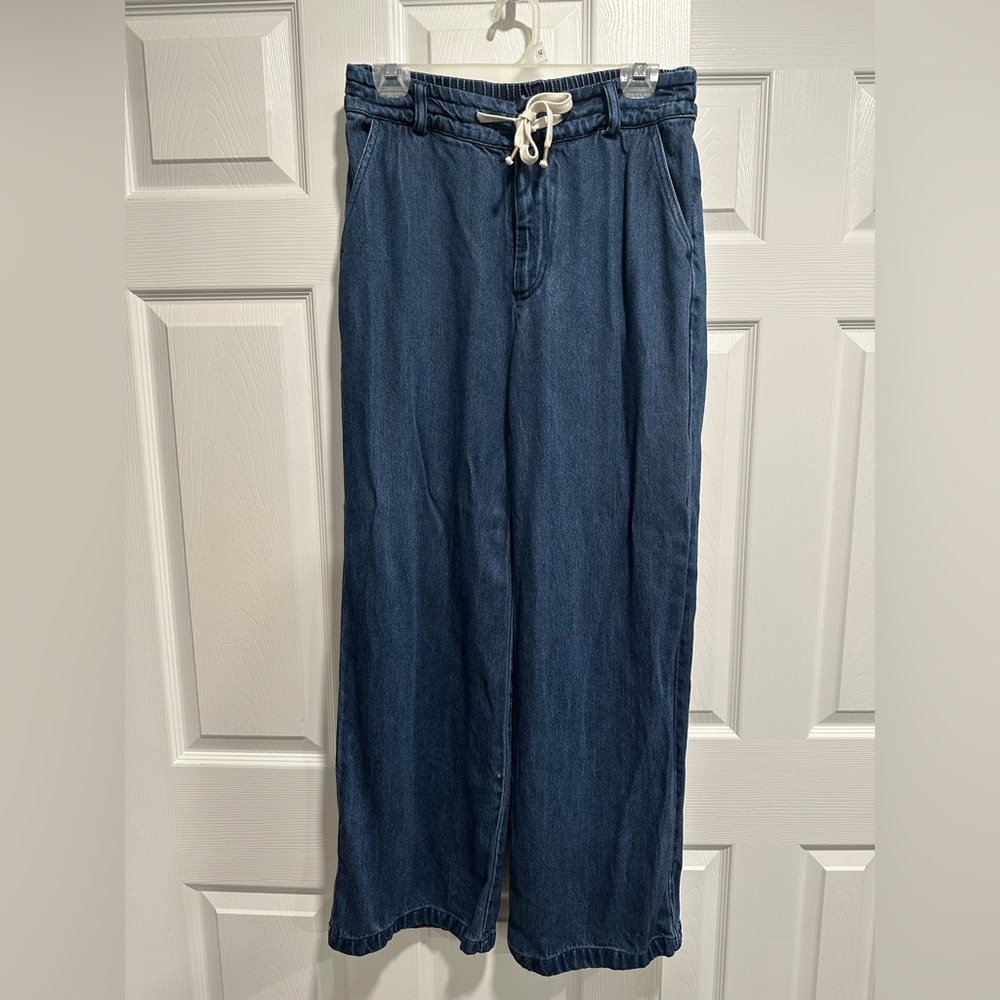 Med. YFB (Young, Fabulous and Broke) Pajama Jeans, Elastic Waistband, Zip Front